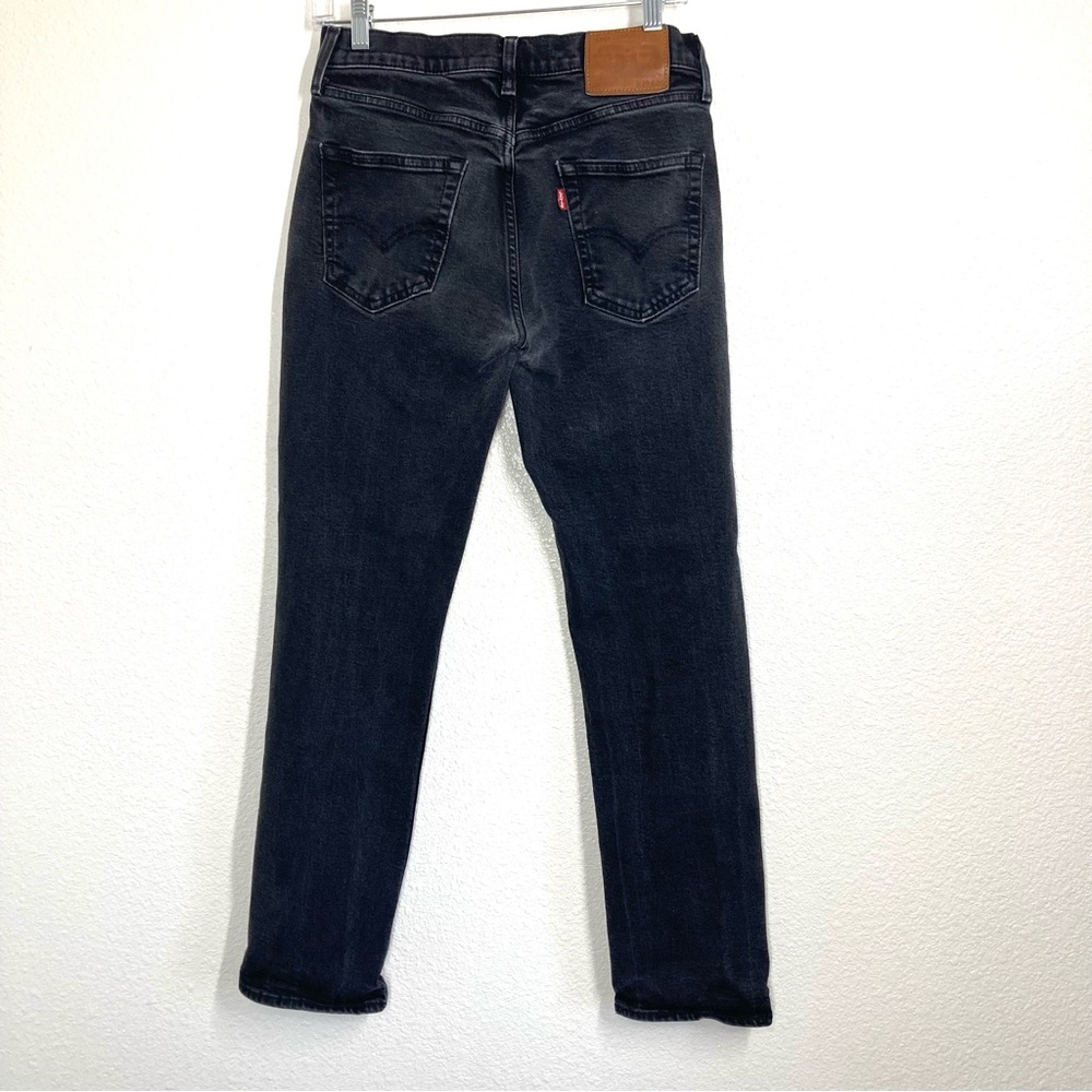Levi's Premium Quality 514 Black Jeans straight Leg Mens 29x30 Zip Closure